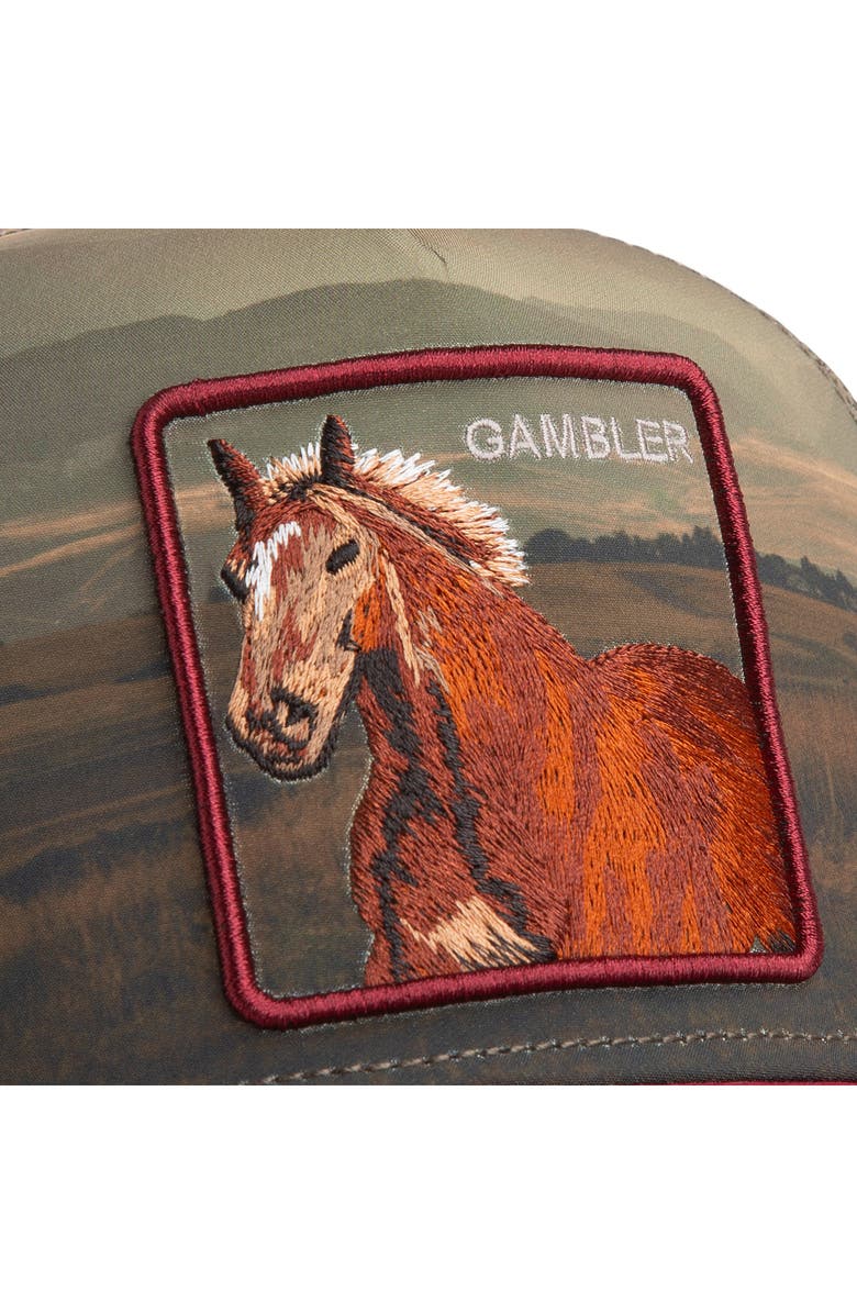 Goorin Bros. Stallion in the Element Patch Trucker Hat, Alternate, color, Crush