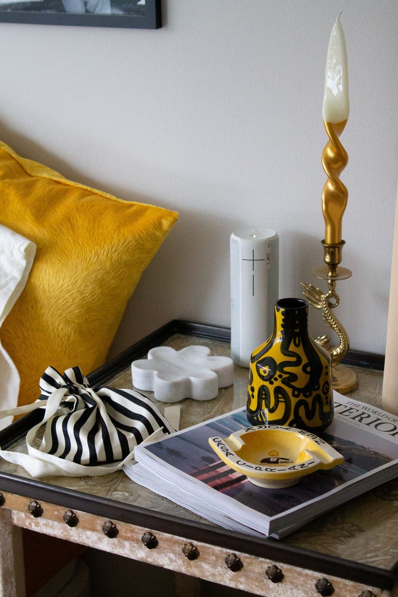 Peoplakia Vase/Carafe, Alternate, color, Yellow + Black