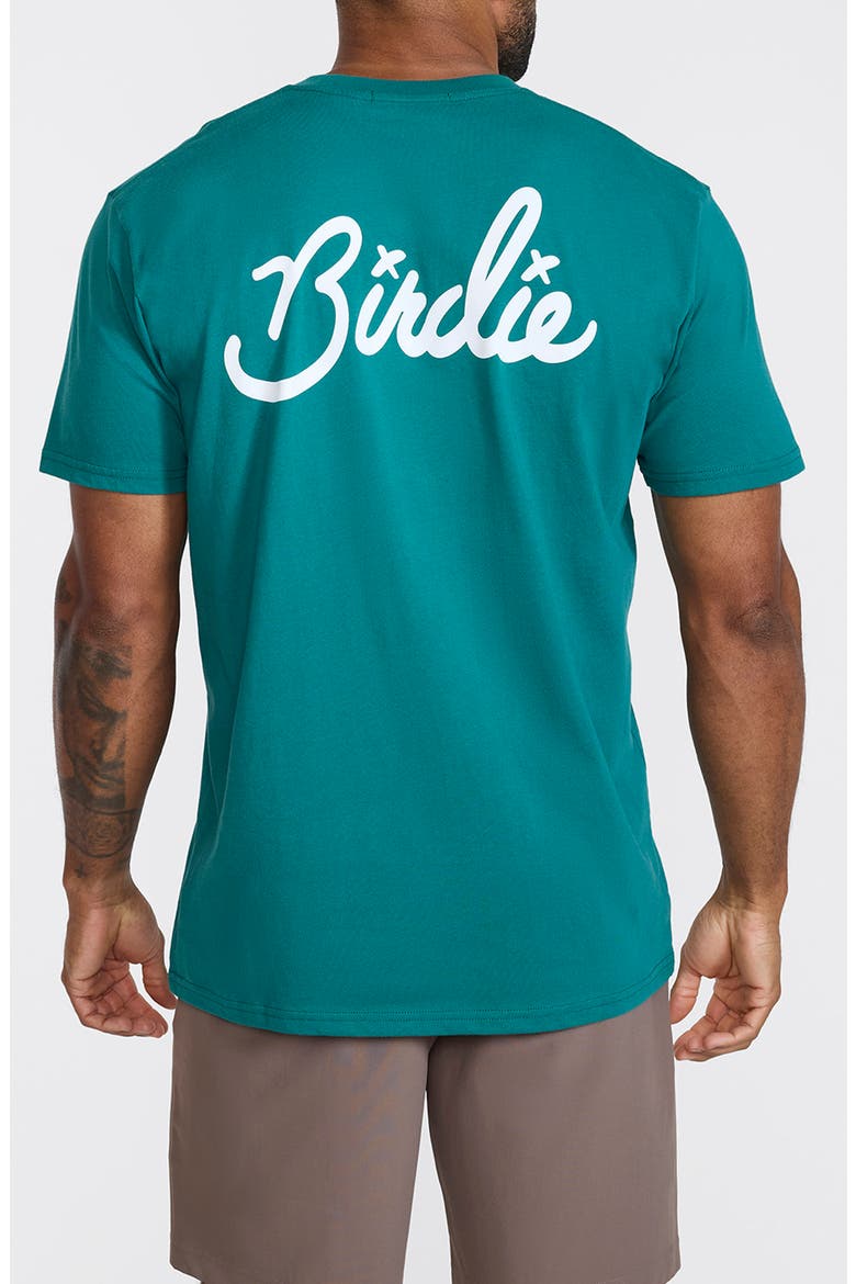 Birdie Cotton Graphic T-Shirt, Alternate, color, PACIFIC