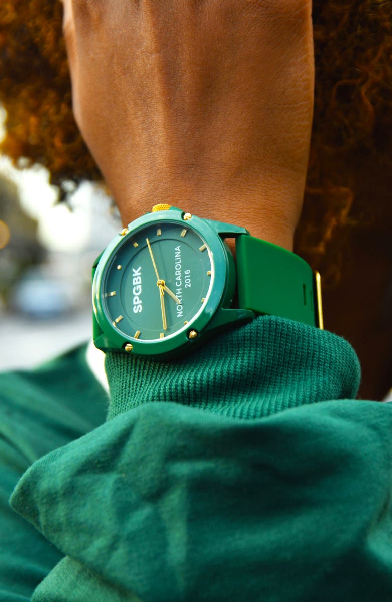 SPGBK Watches Trojan Silicone Strap Watch, 42mm, Alternate, color, 