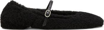 Lennox Genuine Shearling Ballet Flat