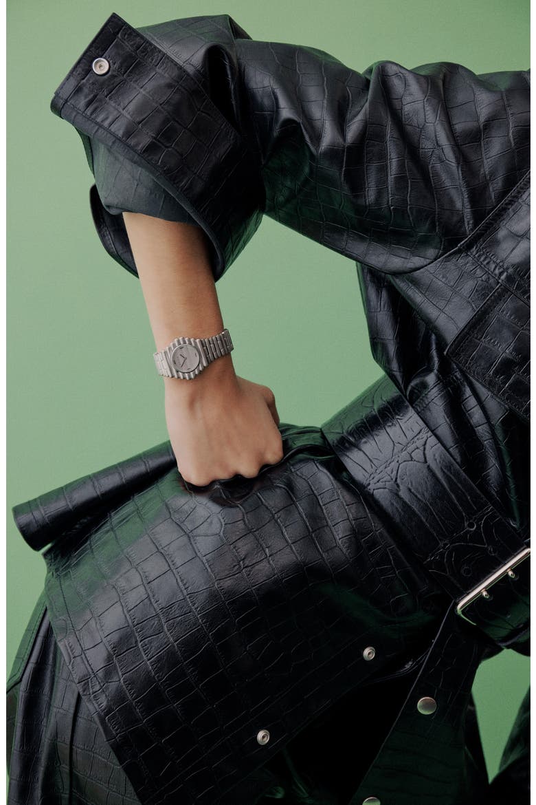 The Coda Bracelet Watch, 32mm, Alternate, color, SILVER