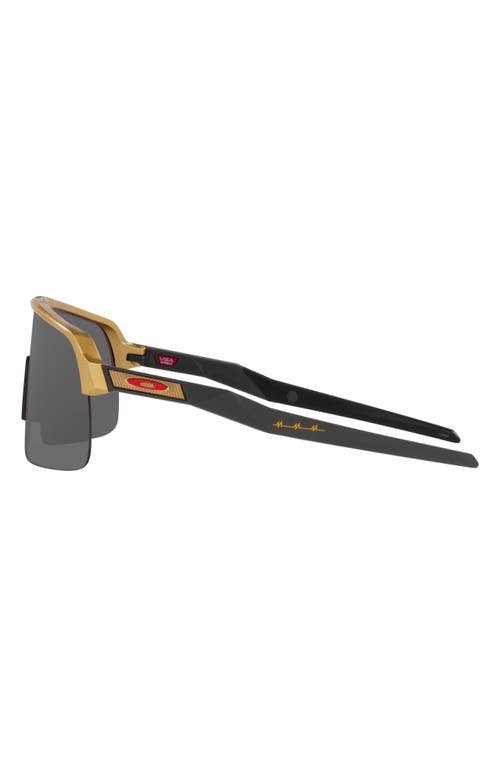 Oakley Sutro Lite 139mm Prizm™ Wrap Shield Sunglasses In Gold