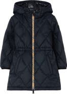 Burberry Checker-tape Quilted Nylon Hooded Coat