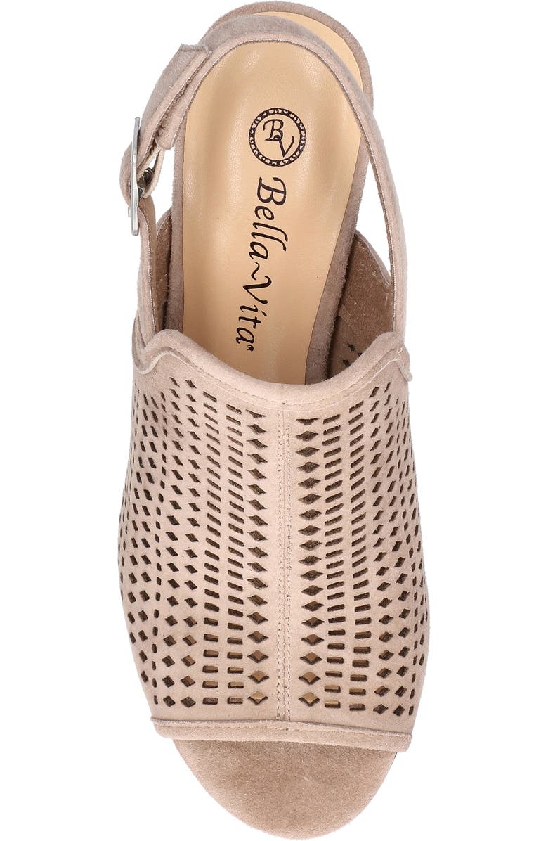 Bella Vita Emmalyn Sandal, Alternate, color, Almond Suede Leather