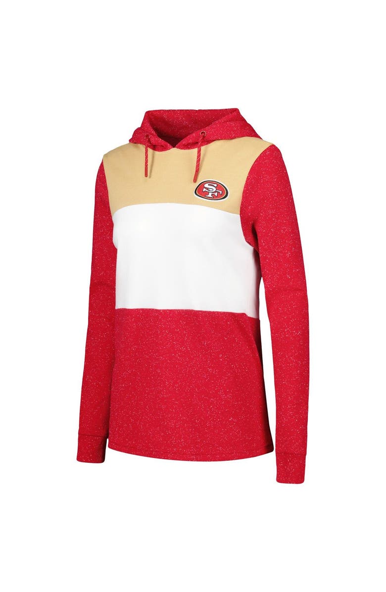 ANTIGUA Women's Antigua Scarlet San Francisco 49ers Wicket Pullover Hoodie, Alternate, color, Scarlet