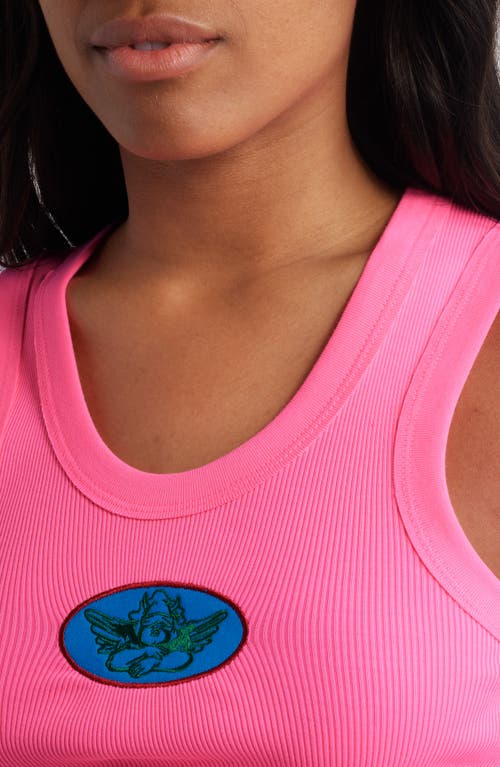 Boys Lie Bubble Gum Randy Logo Patch Crop Tank