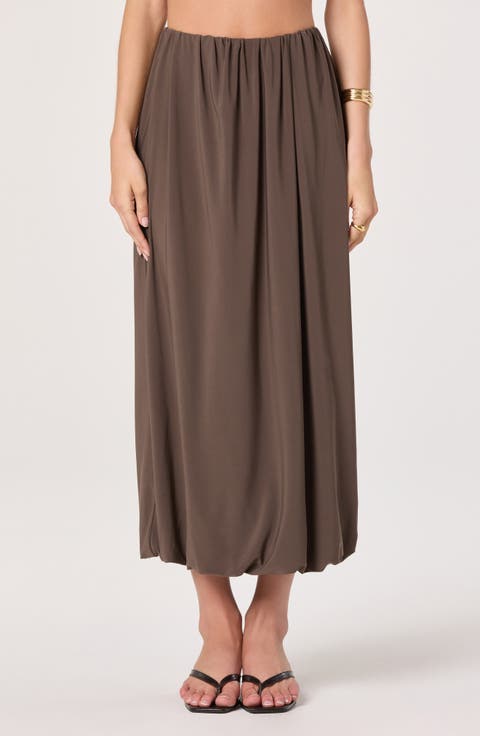 Savannah Bubble Hem Maxi Skirt