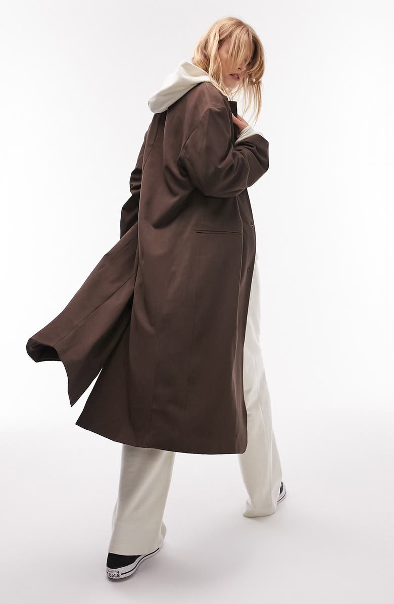 Topshop Longline Blazer, Alternate, color,