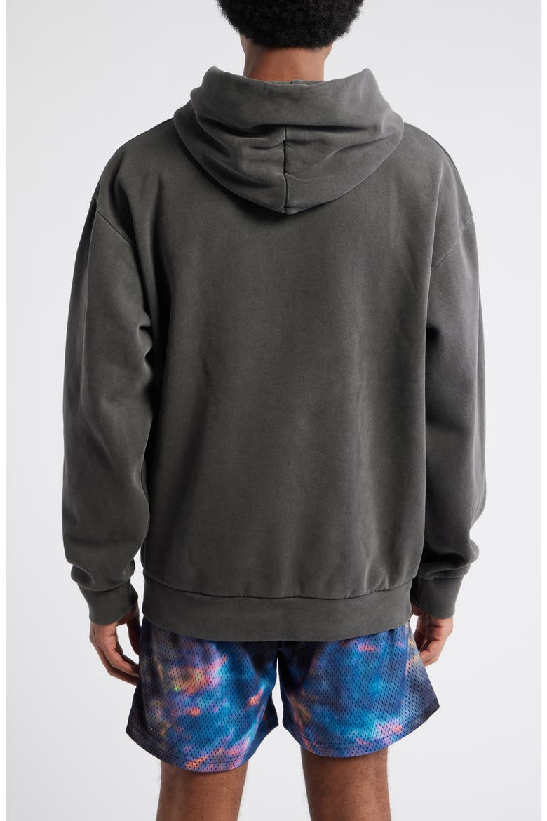 ChromeTeam Graphic Ball Print Hoodie, Alternate, color, BLACK