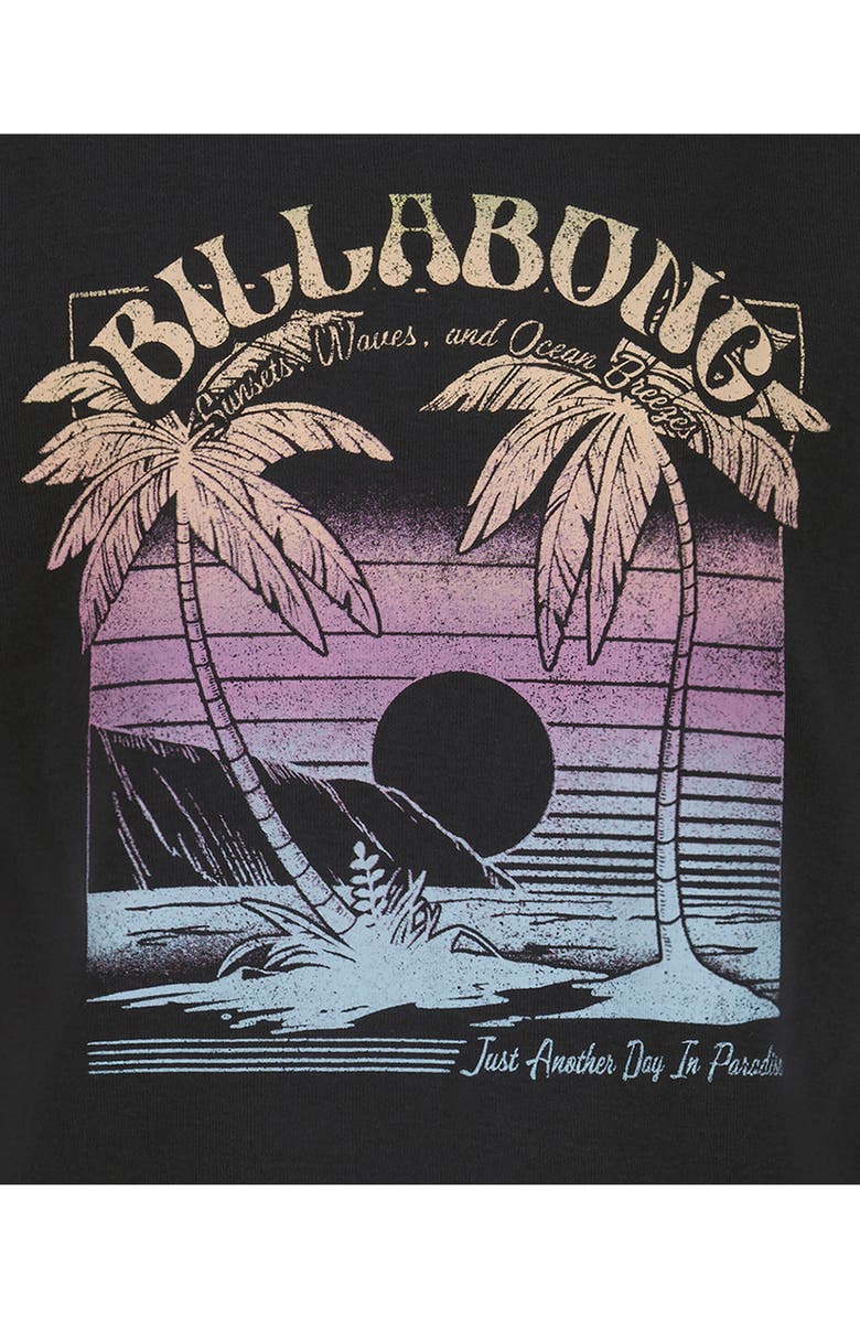 Billabong Kids' Sunset Dreams Graphic T-Shirt, Alternate, color, Black Sands
