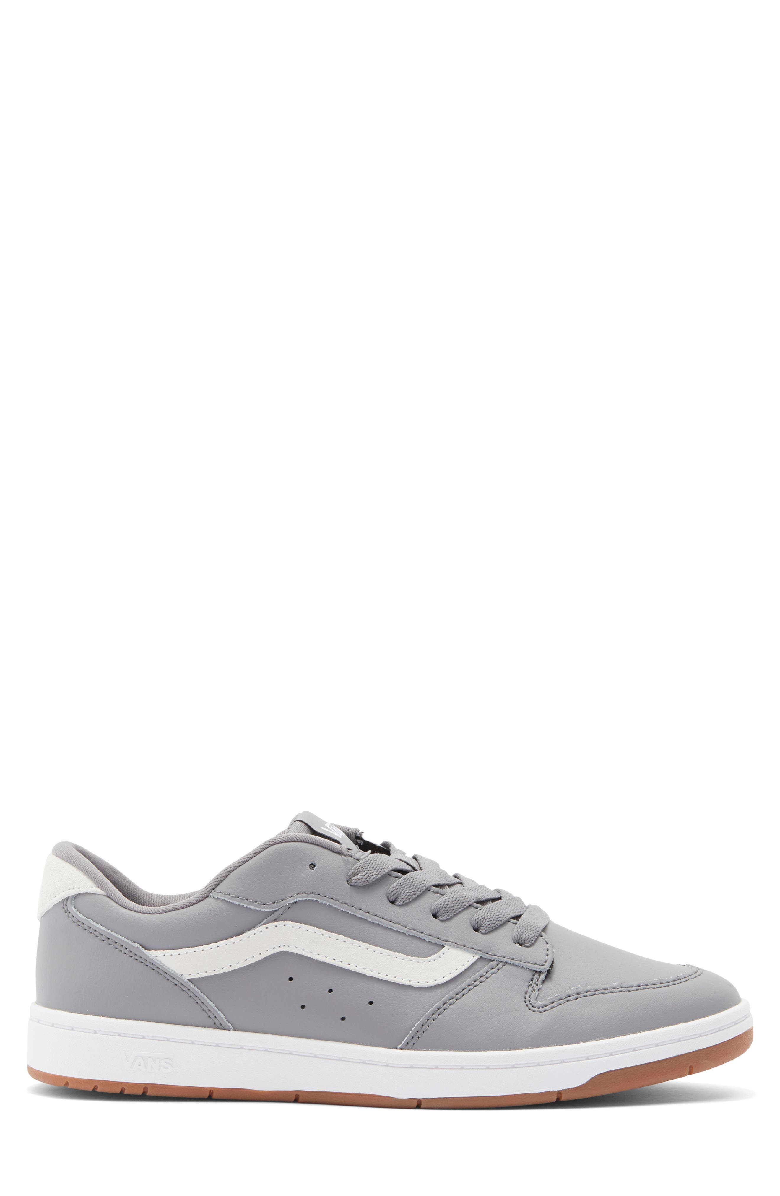 Vans Ryland Sneaker, Alternate, color, Leather Frost Gray/White