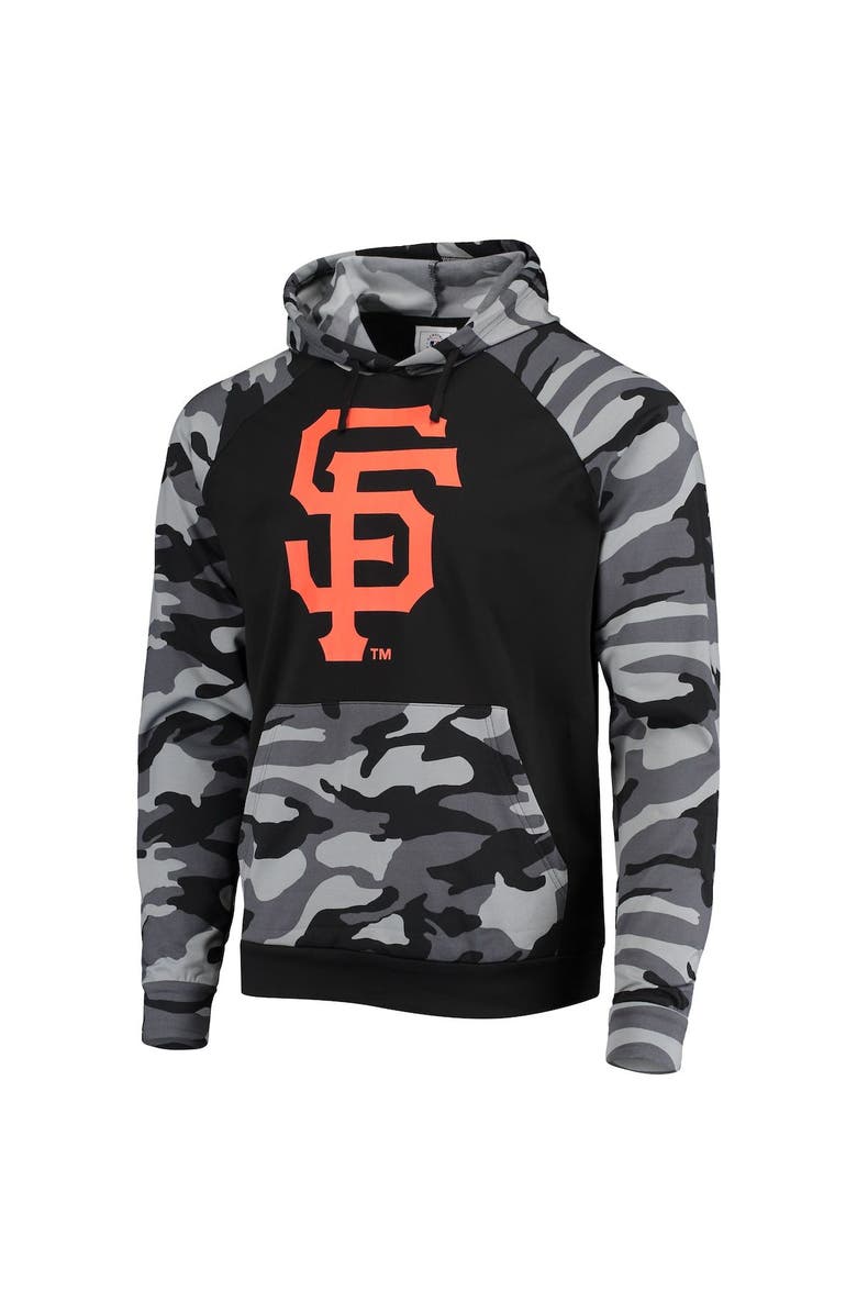 FOCO Men's FOCO Black San Francisco Giants Camo Raglan Pullover Hoodie, Alternate, color,