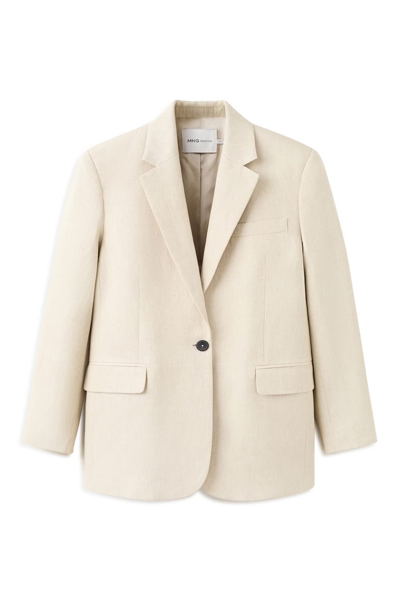 Straight Fit Blazer, Alternate, color, SAND