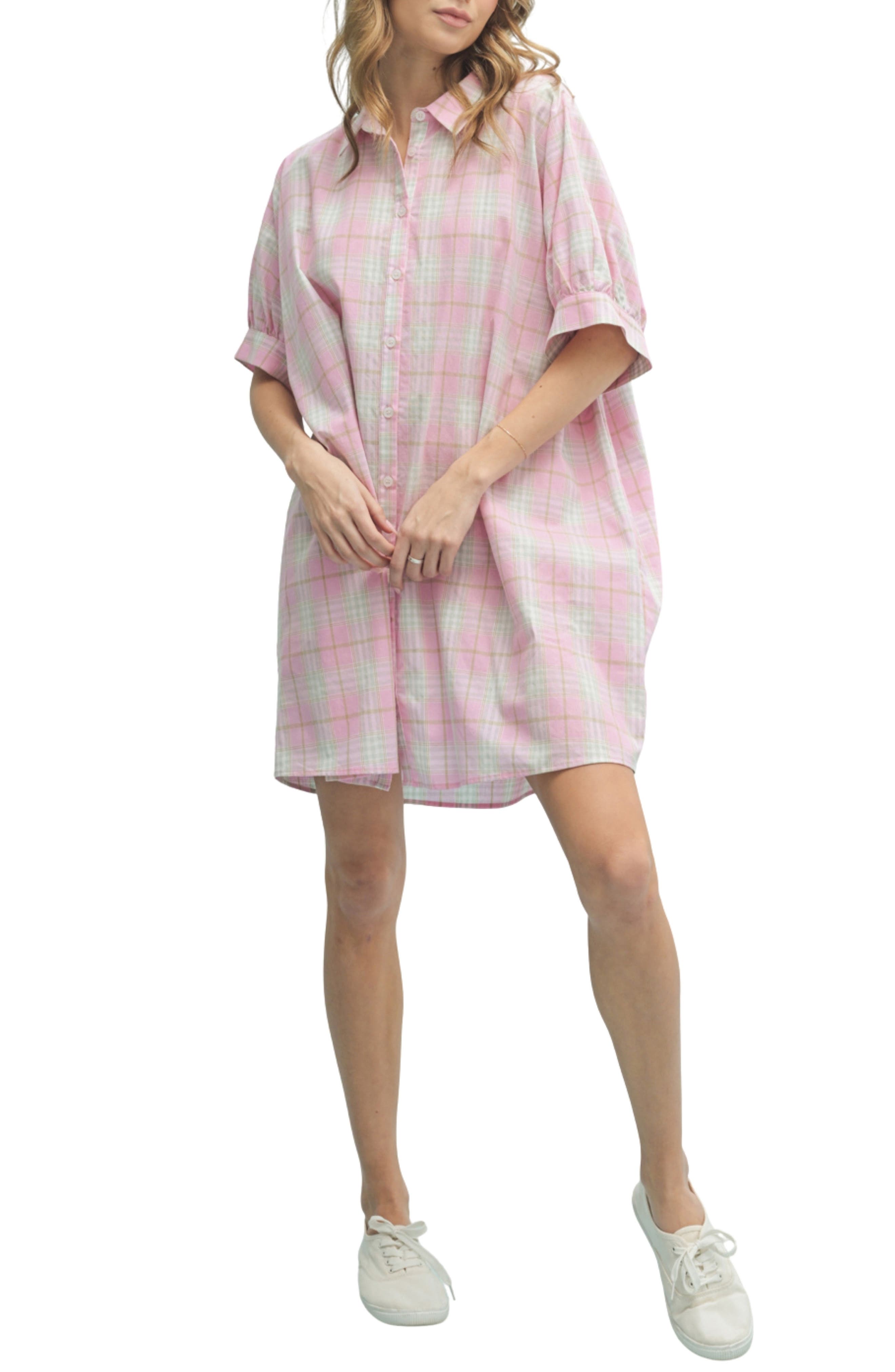Oversize Button-Up Shirtdress - image 3