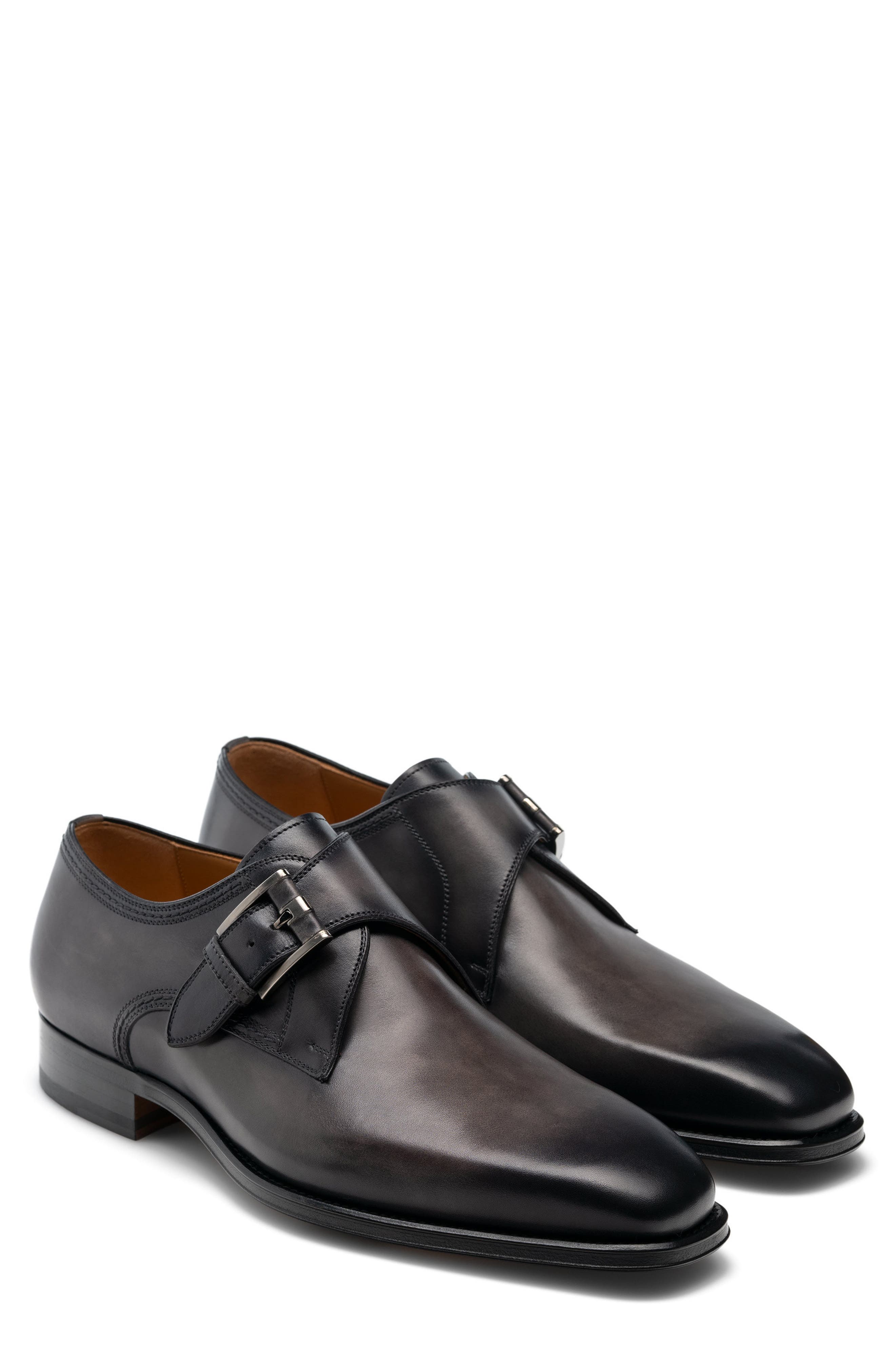 Marco II Monk Strap Shoe, Main, color, GREY
