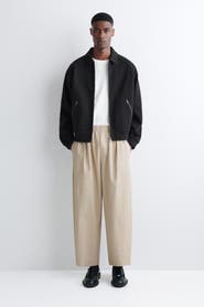COS Cotton Cropped Barrel-Leg Pants