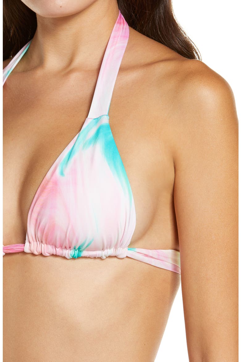 Veronica Triangle Bikini Top, Alternate, color, TRIPPY