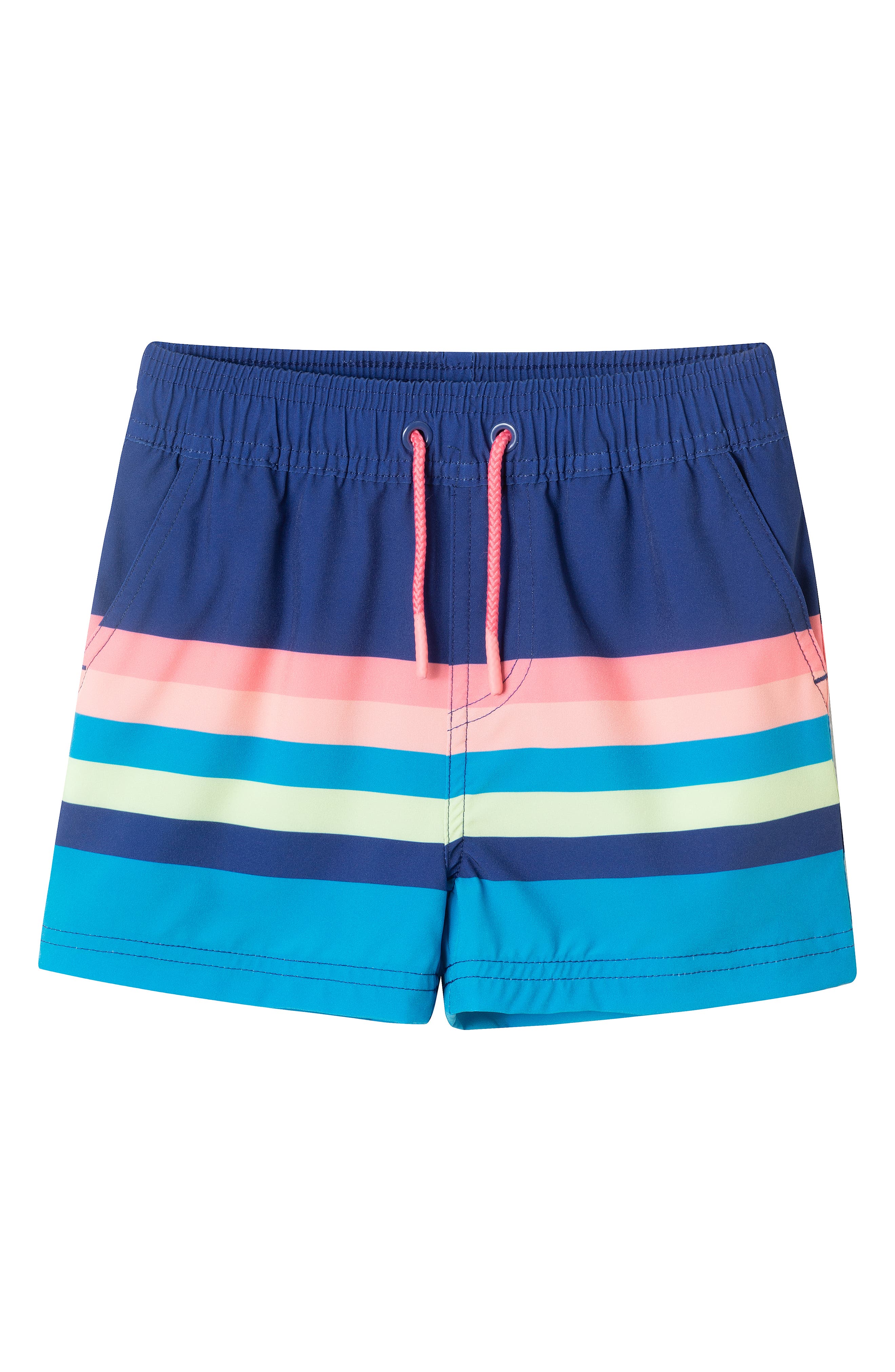 Andy & Evan Kids' Stripe Swim Trunks In Blue