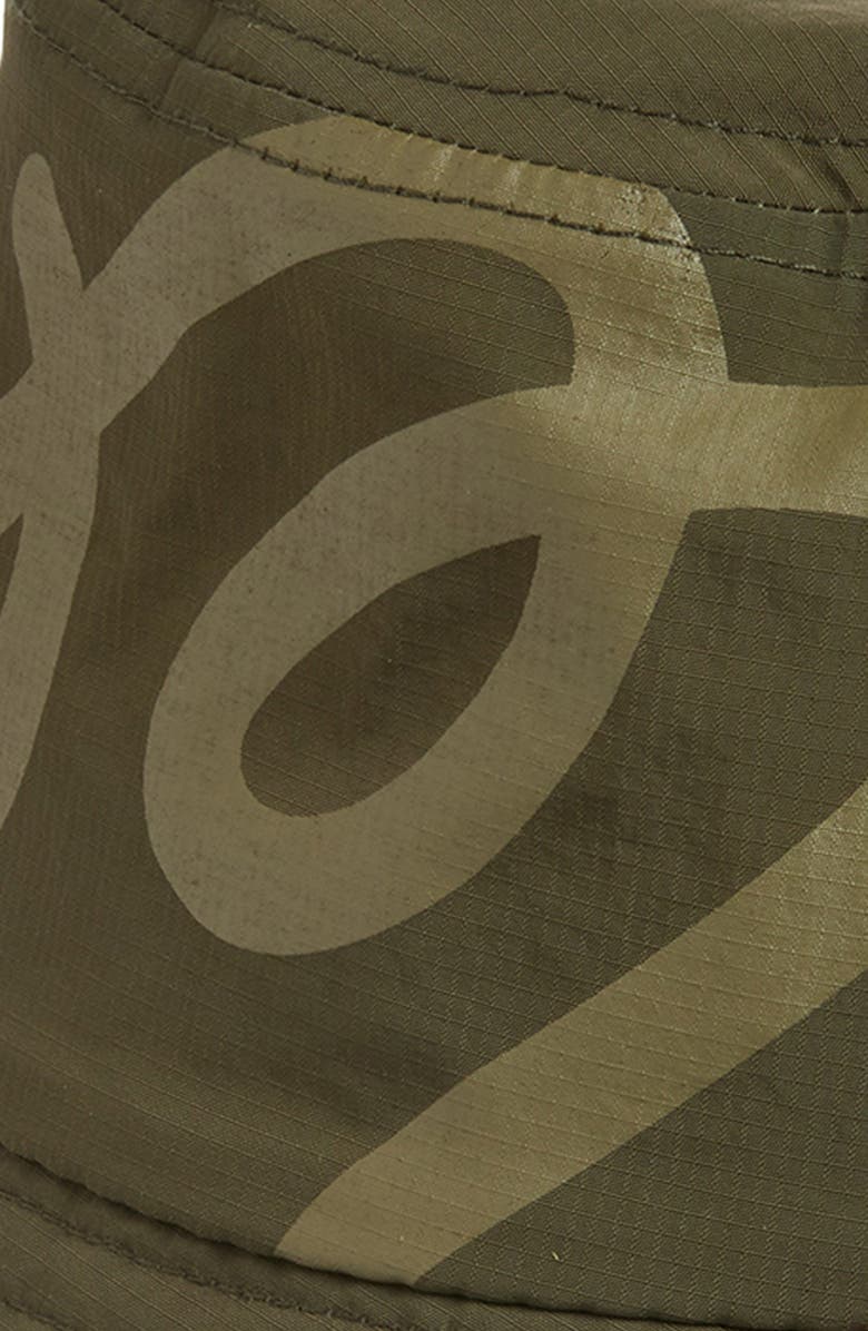 Malbon Golf Ripstop Bucket Hat, Alternate, color, Dark Olive