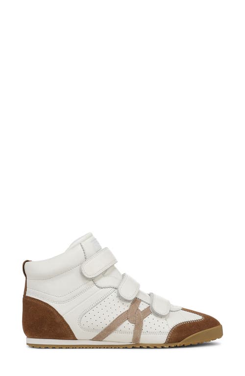 Veronica Beard Nima High-top Velcro Sneaker In Brown
