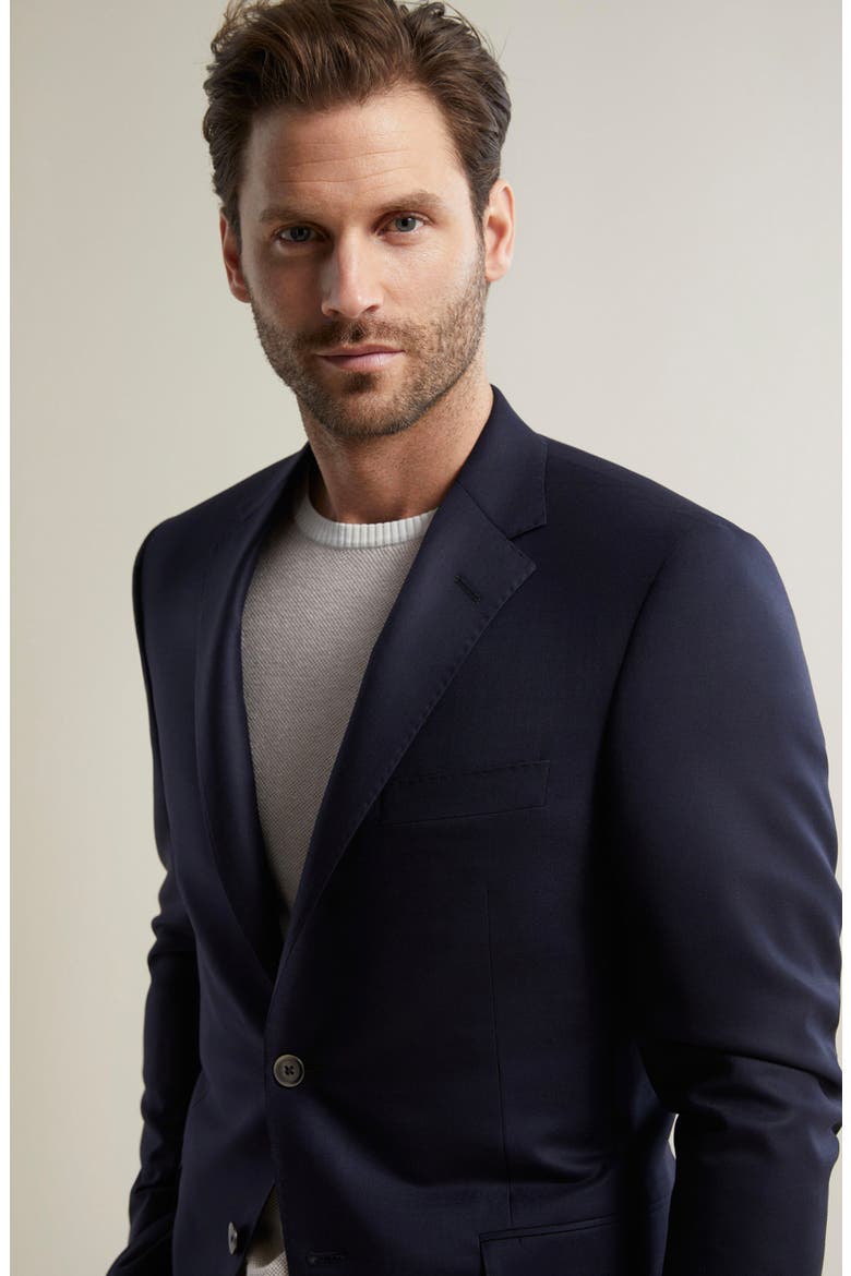 Navy Wool Blazer, Alternate, color, NAVY
