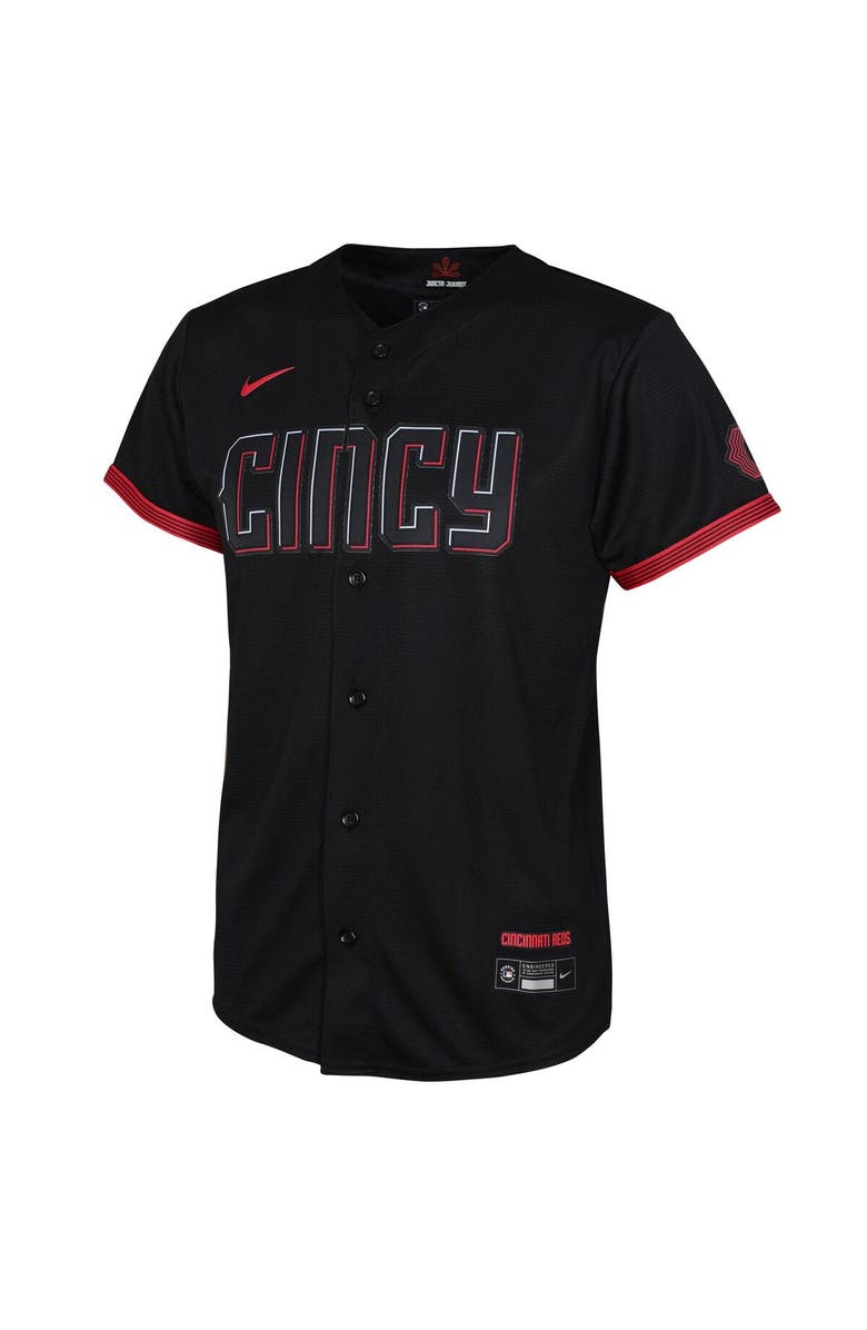 Nike Preschool Nike Joey Votto Black Cincinnati Reds 2023 City Connect Replica Player Jersey, Alternate, color,