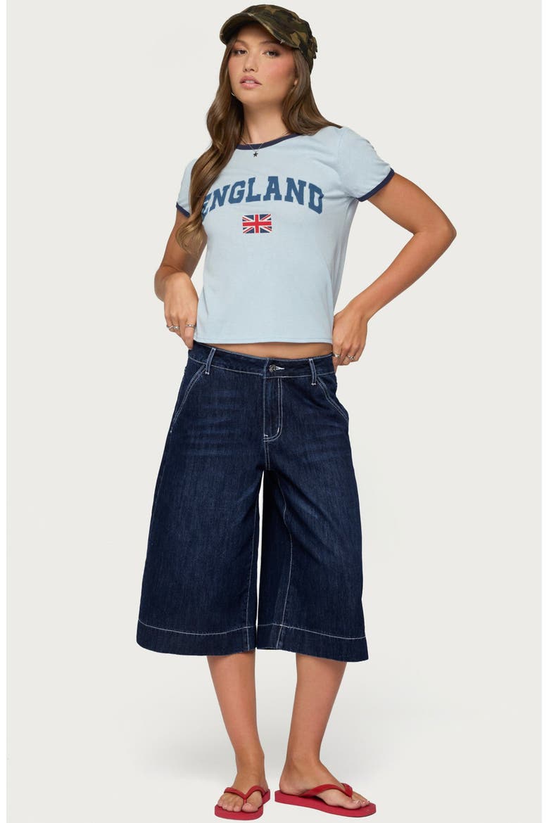 England Babe Graphic T-Shirt, Alternate, color, BLUE