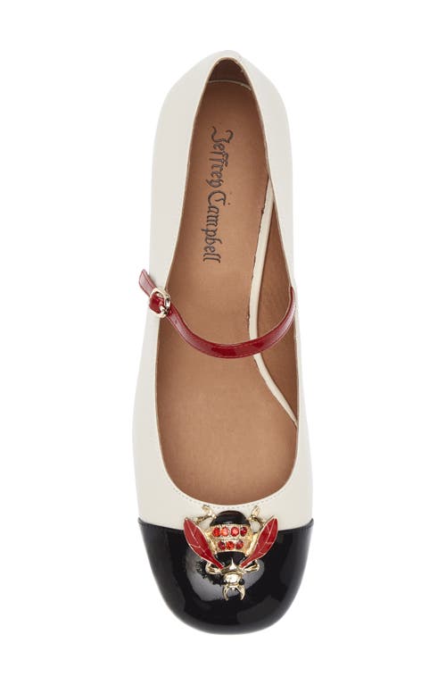 Jeffrey Campbell Jitterbug Mary Jane Pump In White