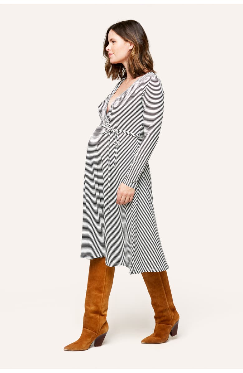 Nom Maternity Tessa Maternity + Nursing Wrap Dress, Alternate, color, 