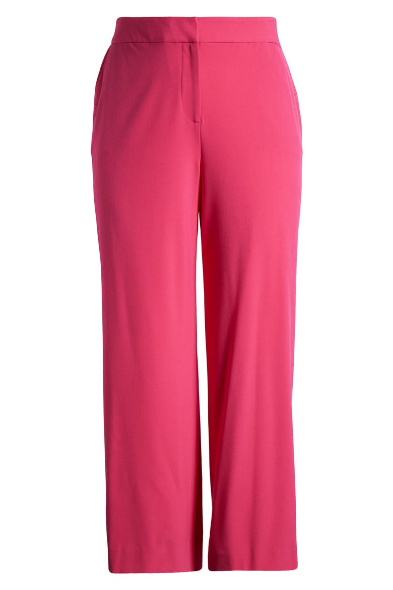 High Waist Wide Leg Pants, Alternate, color, HOT PINK