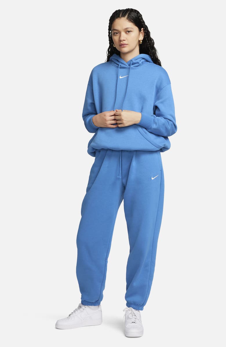 Nike Sportswear Phoenix Fleece Oversized Pullover Hoodie, Alternate, color, Star Blue/Sail