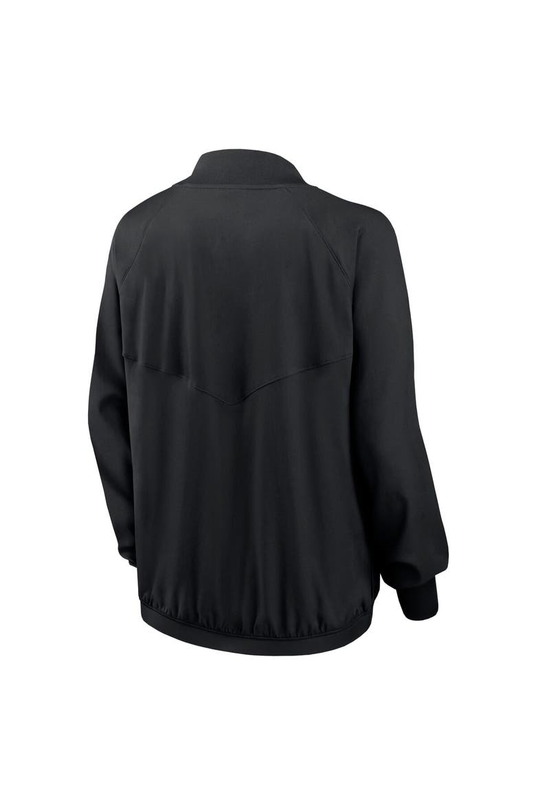 Women's Nike Black San Francisco 49ers Raglan Full-Zip Jacket, Alternate, color, Black