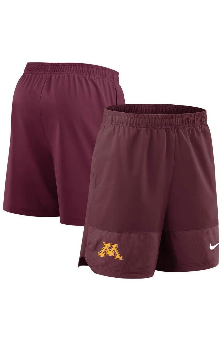 Nike Men's Nike Maroon Minnesota Golden Gophers 2025 Sideline Performance Shorts, Alternate, color, Maroon