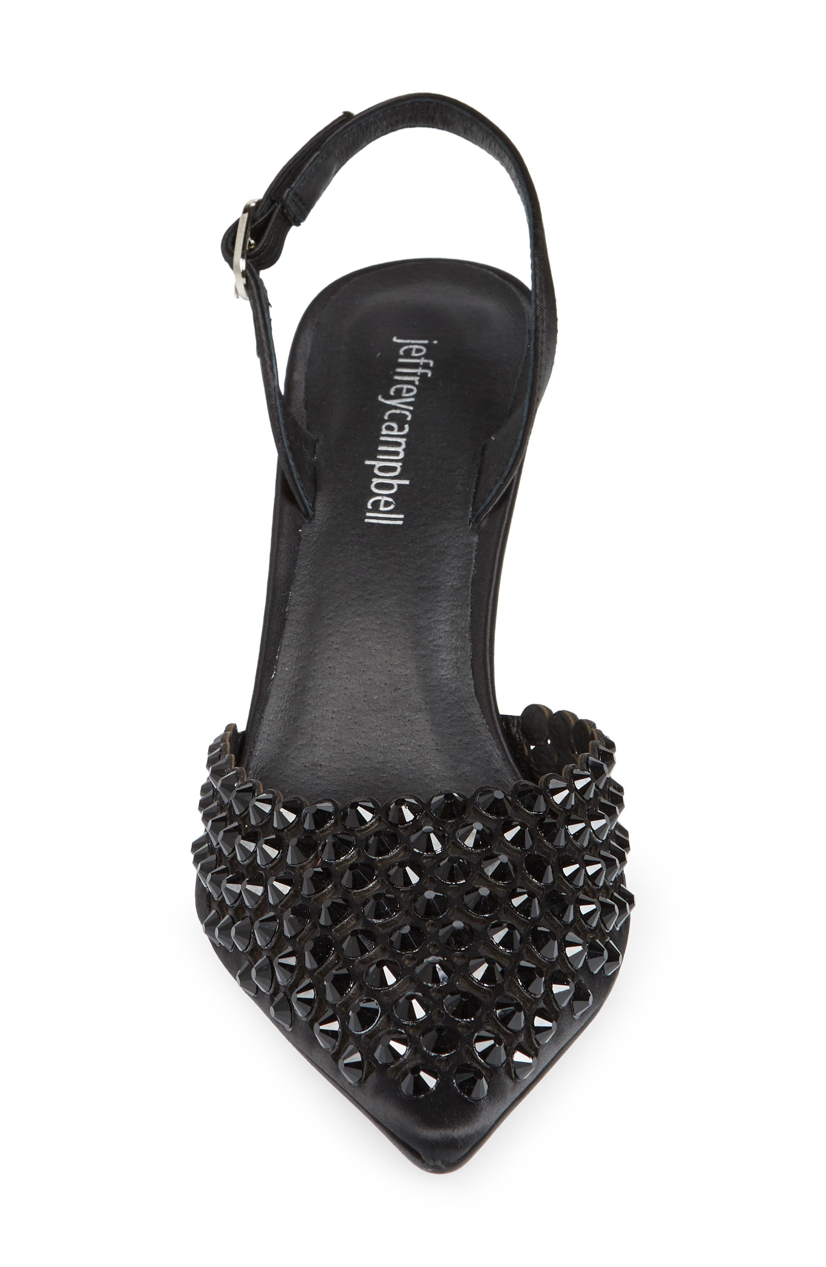 Jeffrey Campbell Shiner Slingback Rhinestone Pointed Toe Pump, Alternate, color, 