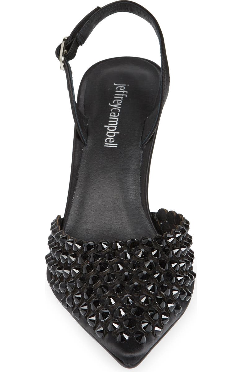 Jeffrey Campbell Shiner Slingback Rhinestone Pointed Toe Pump, Alternate, color,