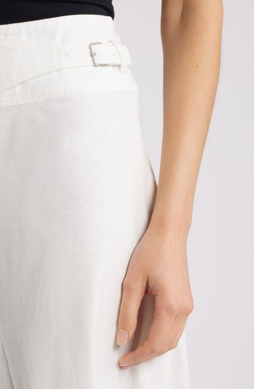 Faithfull The Brand Maceio Asymmetric Cotton Skirt In White