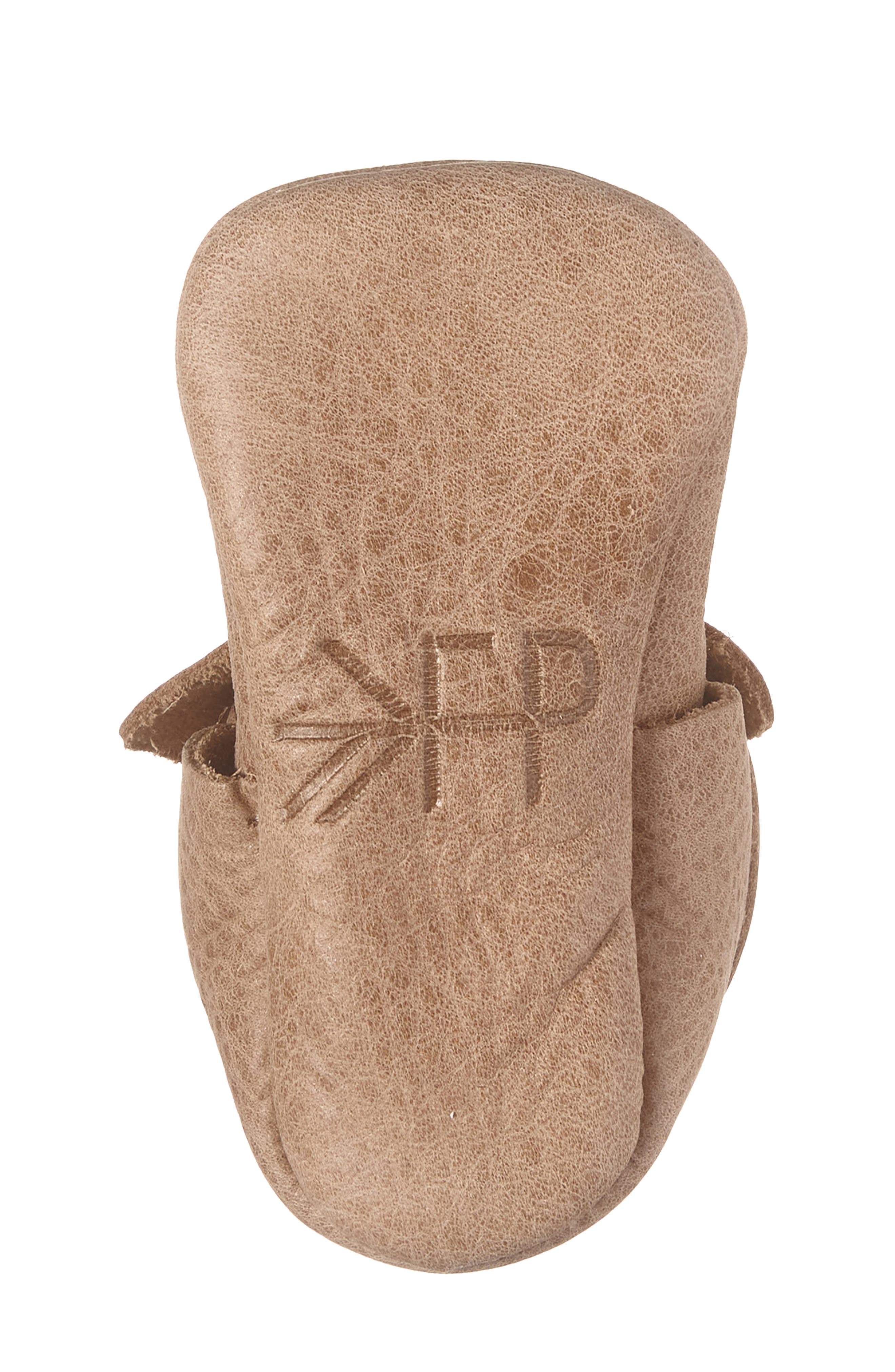 Kids' Knotted Bow Leather Mary Jane, Alternate, color, WEATHERED BROWN