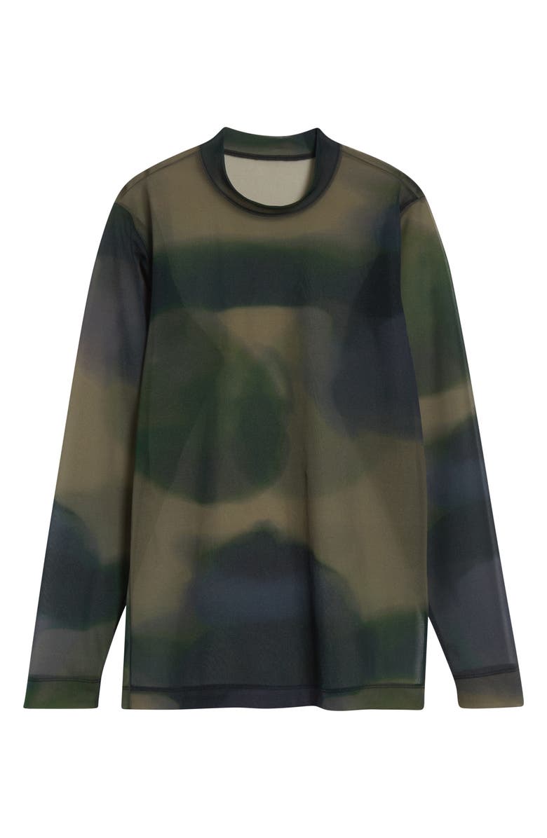 Homme Plissé Issey Miyake Dawn Sheer Shirt, Alternate, color, Gray