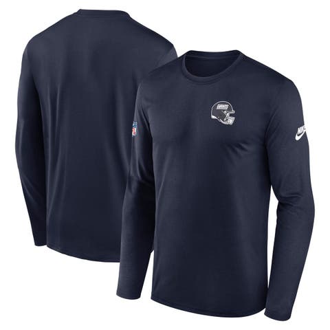 Men's Nike Navy New York Giants Legend Small Logo Dri-FIT Long Sleeve T-Shirt