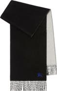 Burberry Reversible EKD Embroidered Cashmere Scarf