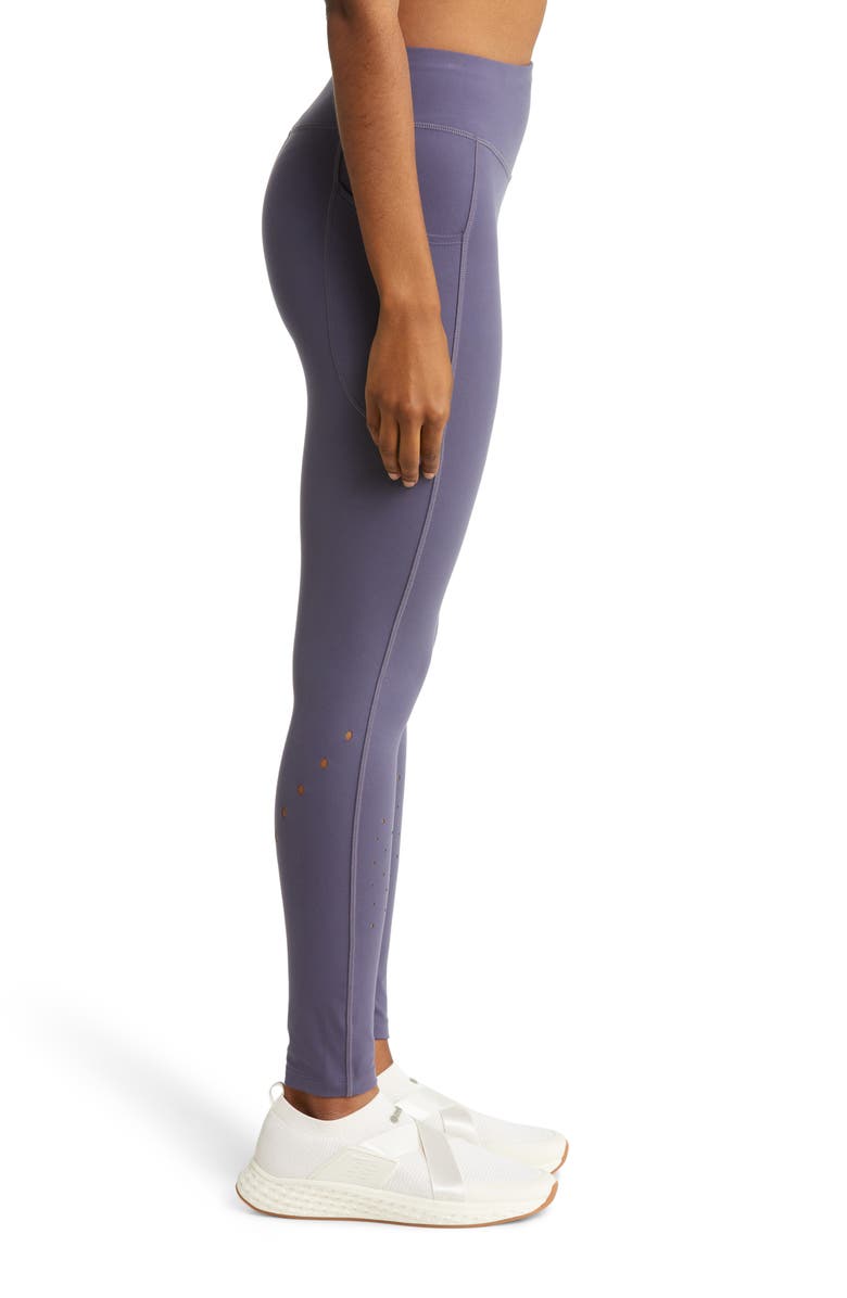 Zella Strength Perfect Pocket High Waist Leggings, Alternate, color, Grey Stone