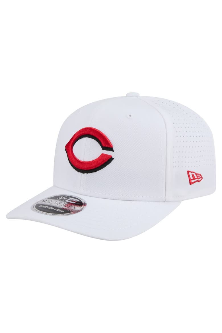 Men's New Era White Cincinnati Reds COOLERA 9SEVENTY Adjustable Hat, Main, color, White