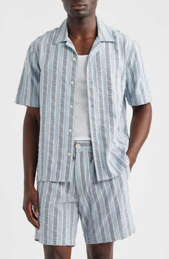 Didcot Stripe Cotton Dobby Camp Shirt