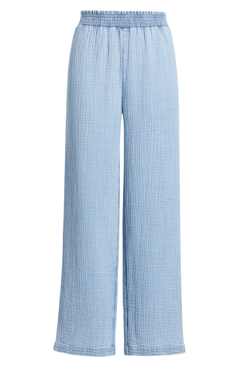 beachlunchlounge Cairo Smock Waist Cotton Pants, Alternate, color,