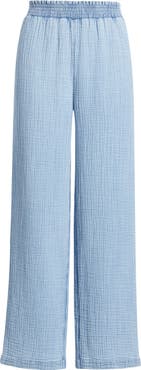 beachlunchlounge Cairo Smock Waist Cotton Pants