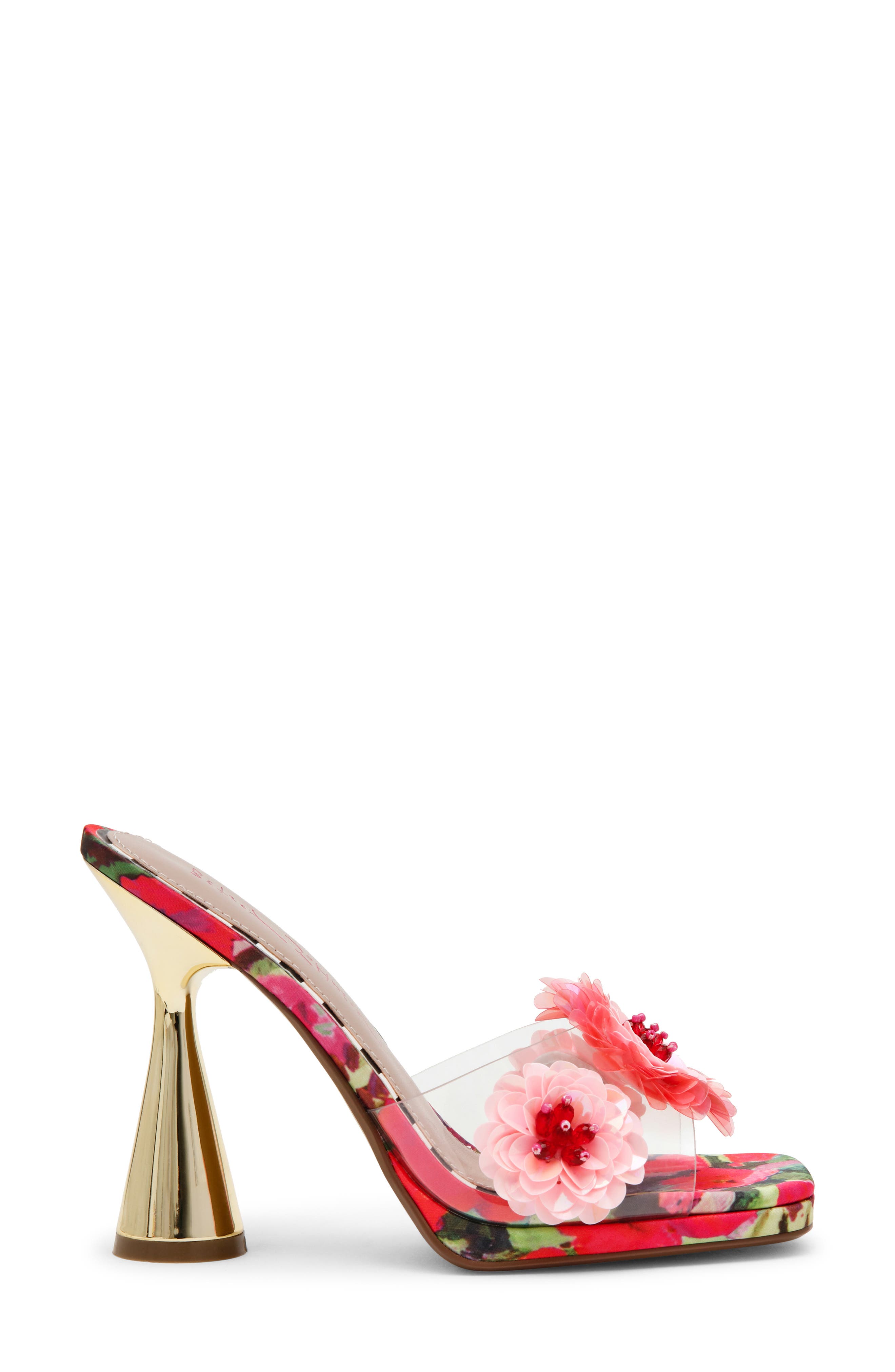 Betsey Johnson Blondee Sandal, Alternate, color, Red/ Green Floral