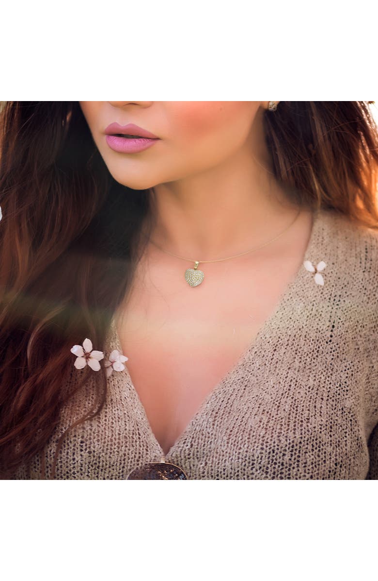 Julianna B. Diamond Heart Pendant Necklace 14k, Alternate, color, 14K Yellow Gold