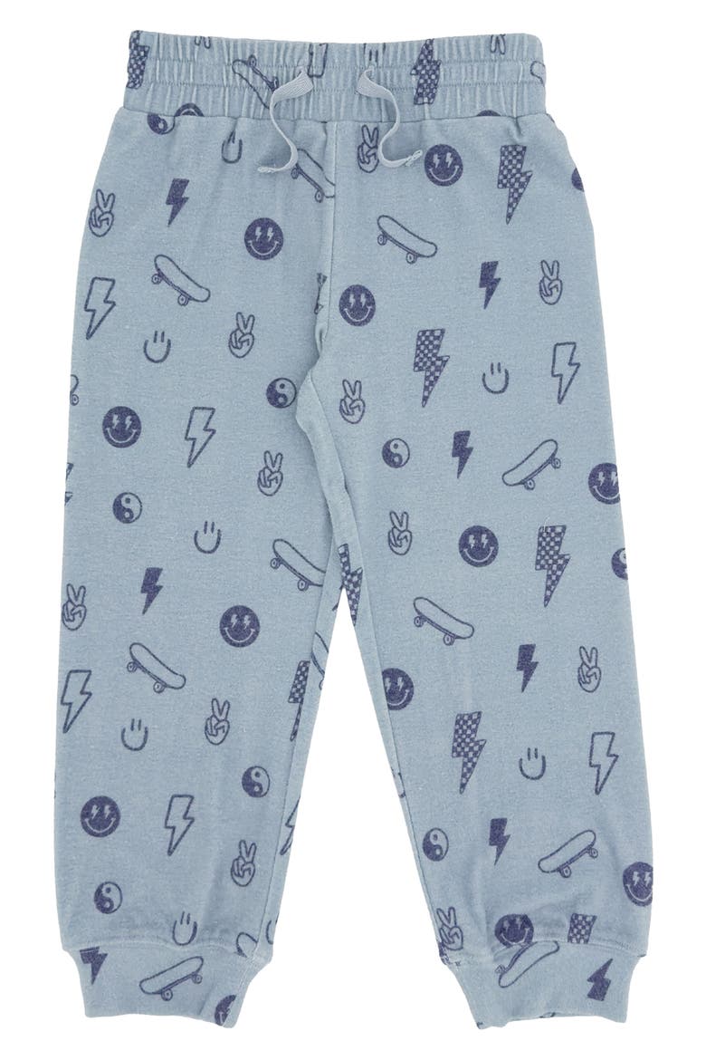 Kids' Icon Hacci Sweatshirt & Joggers Set, Alternate, color, CELESTIAL BLUE