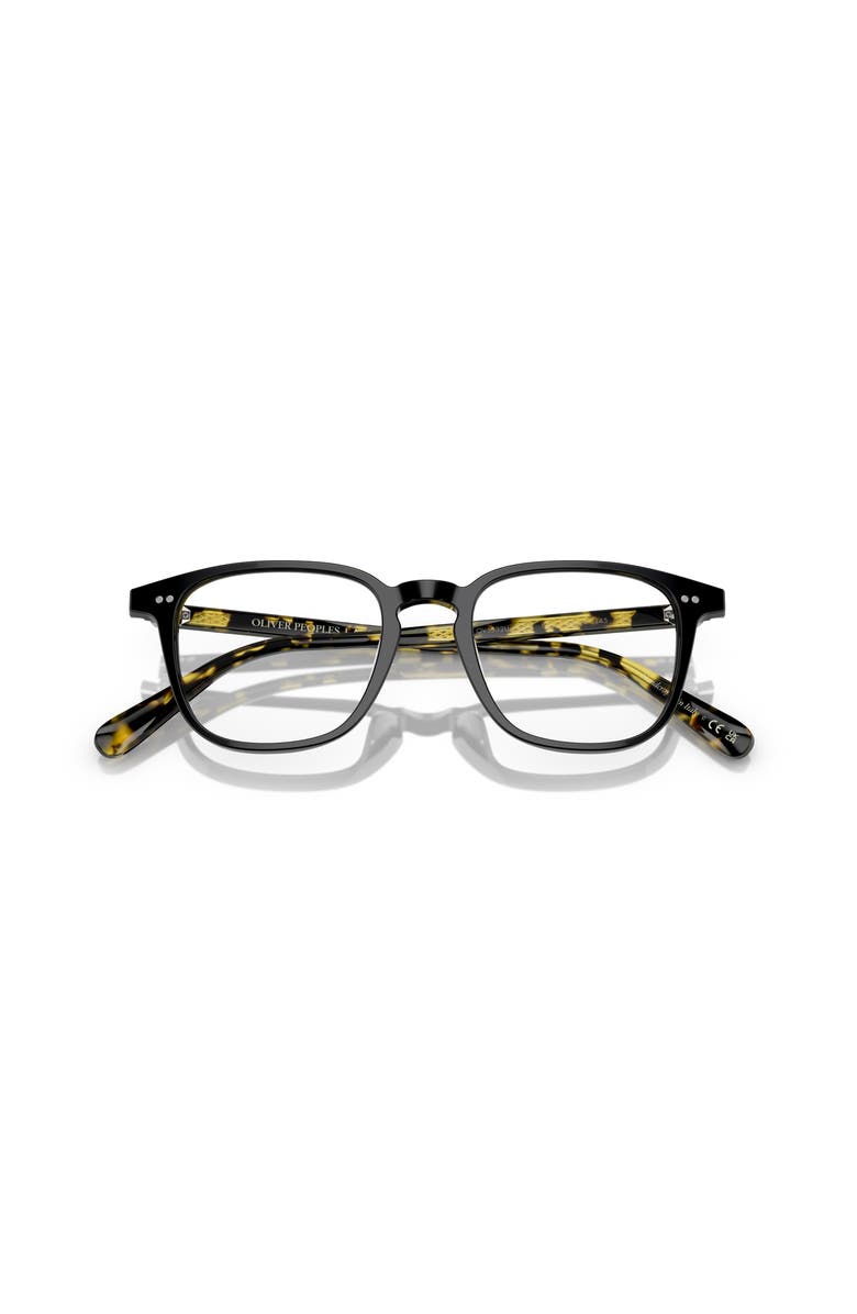Oliver Peoples 48mm Rectangle optical glasses, Alternate, color, Black